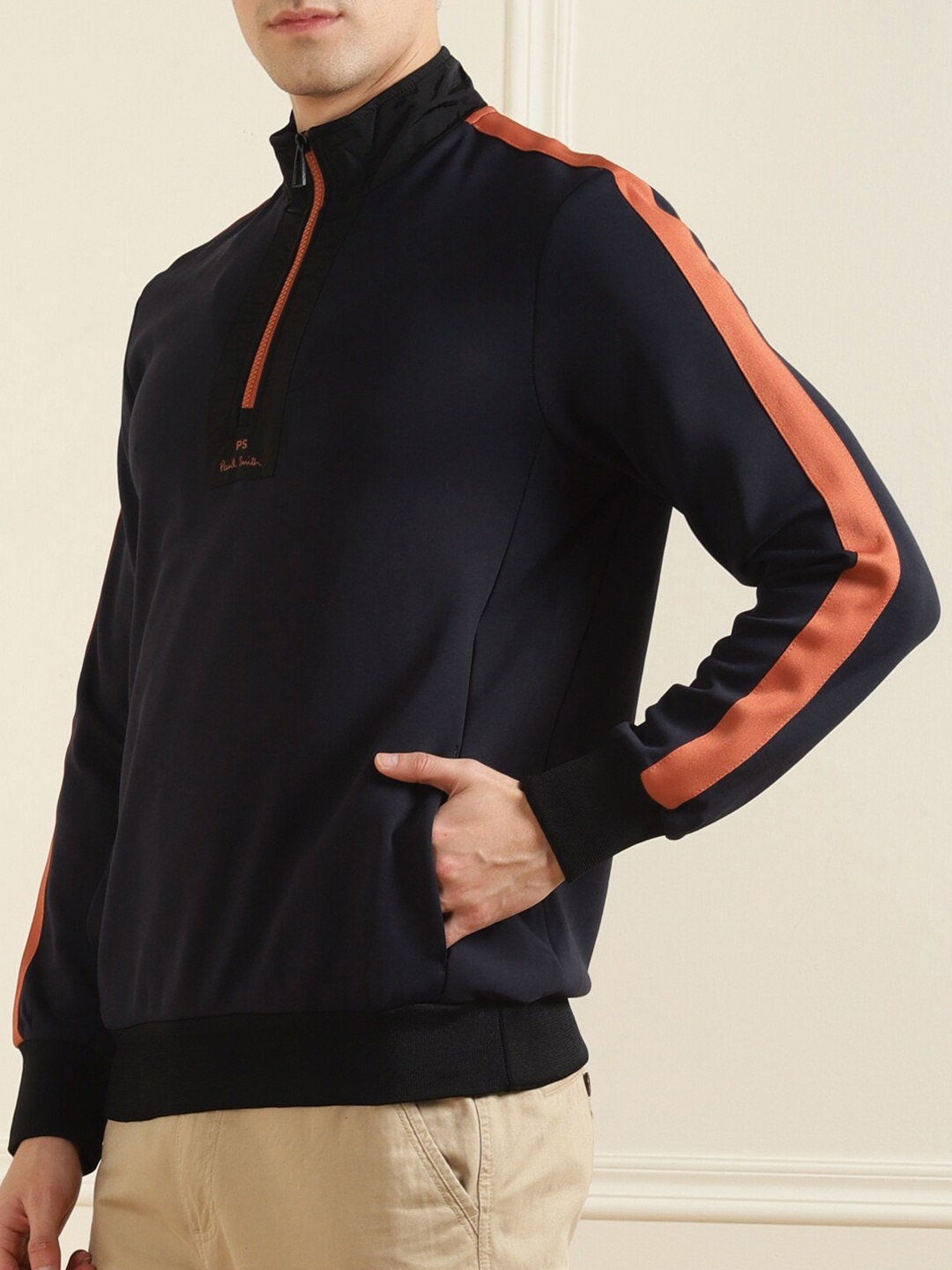 

PS By Paul Smith Men Navy Blue Sweatshirt