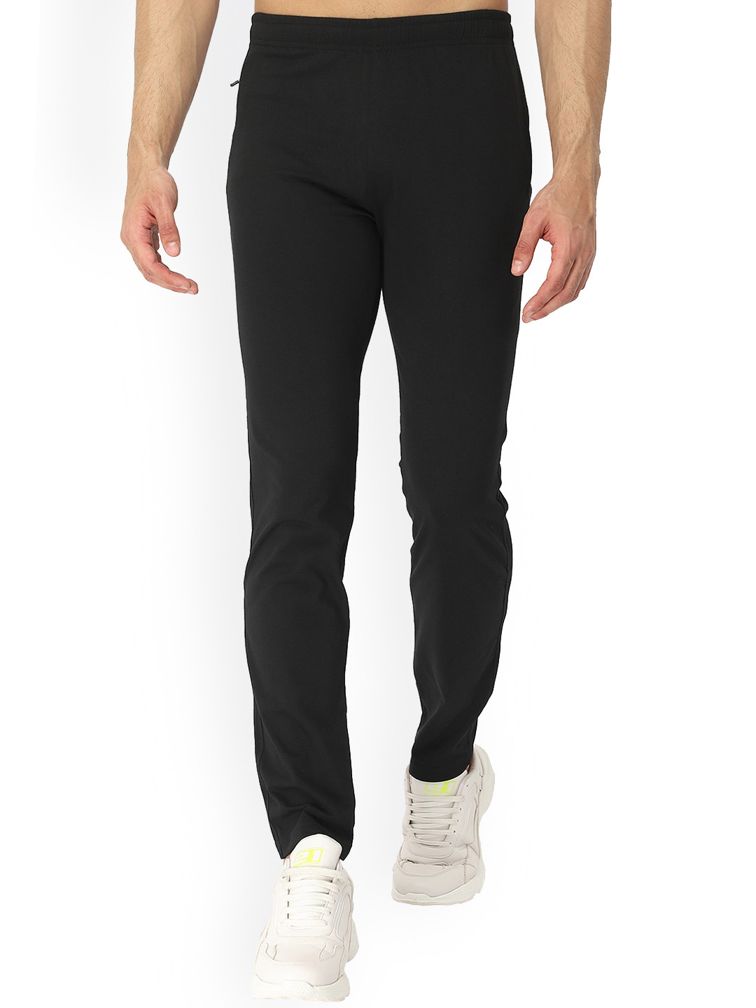 

DYCA Men Black Solid Cotton Track Pants