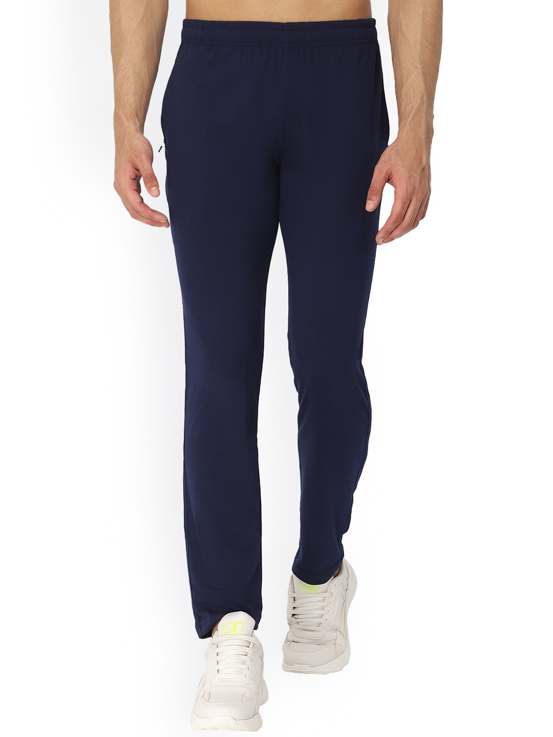 

DYCA Men Navy Blue Solid Track Pants