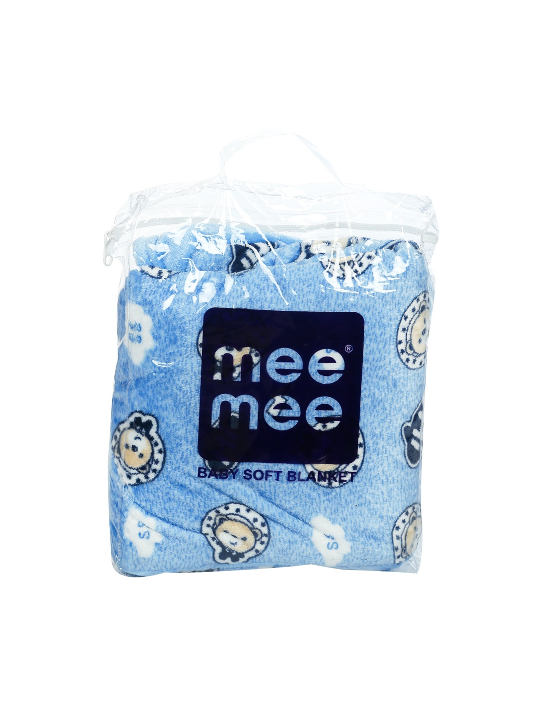 

MeeMee Kids Blue Printed Wrapper With Hood