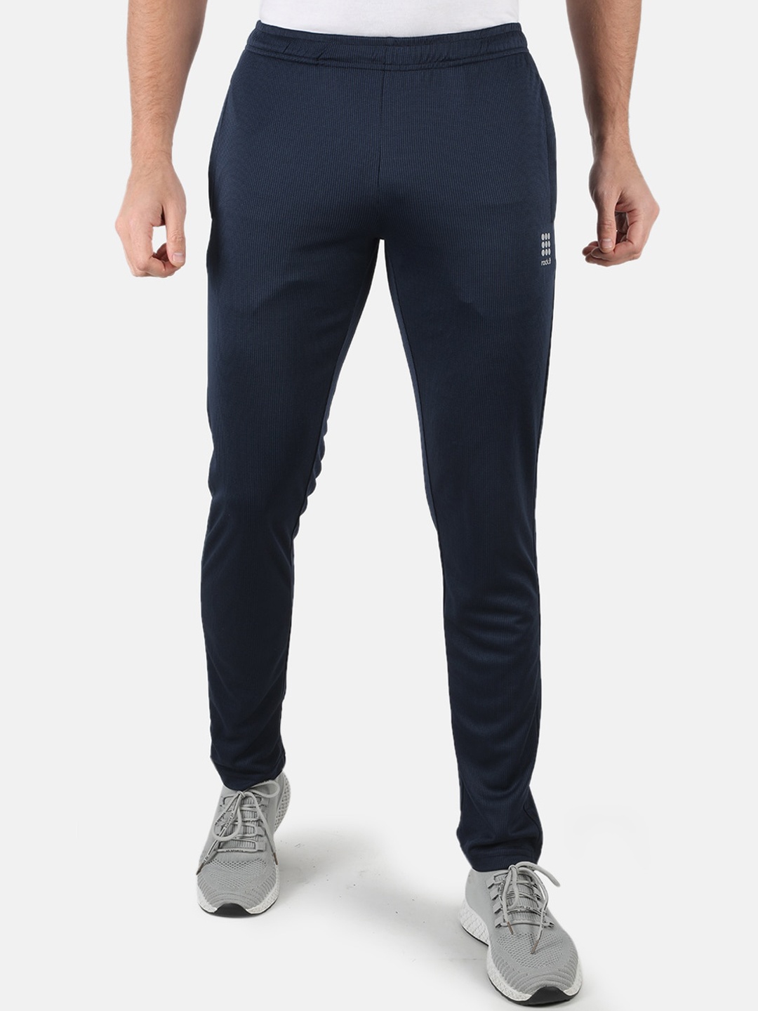 

rock.it Men Navy Blue Solid Track Pants