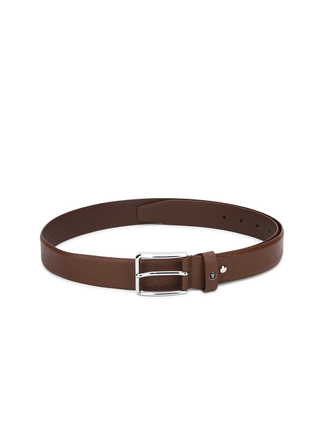 

Van Heusen Men Brown Textured Leather Belt