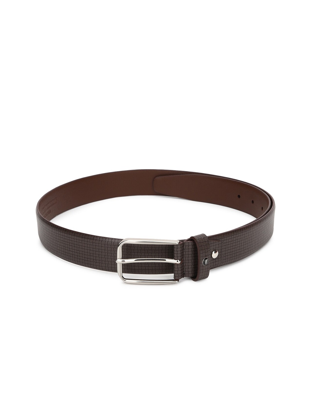 

Van Heusen Men Brown Textured Leather Formal Belt