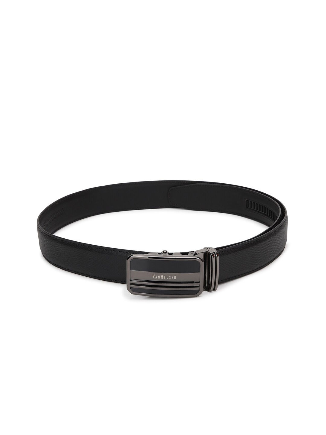 

Van Heusen Men Black Leather Formal Belt