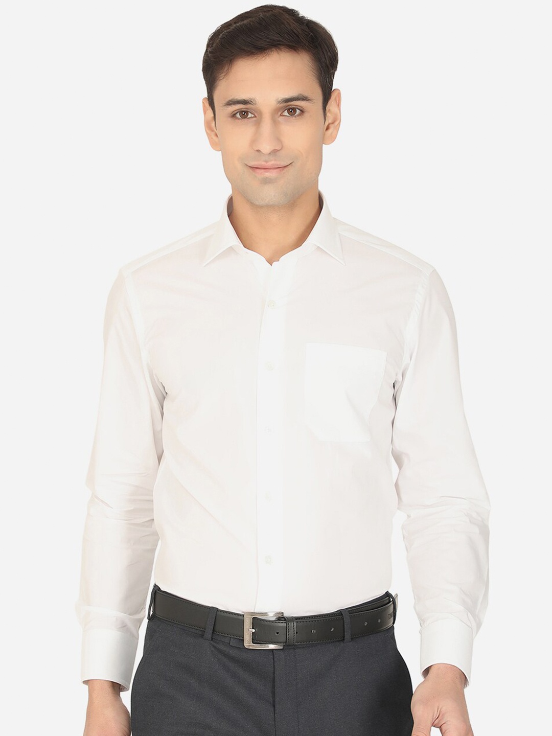 

JADE BLUE Men White Slim Fit Formal Shirt