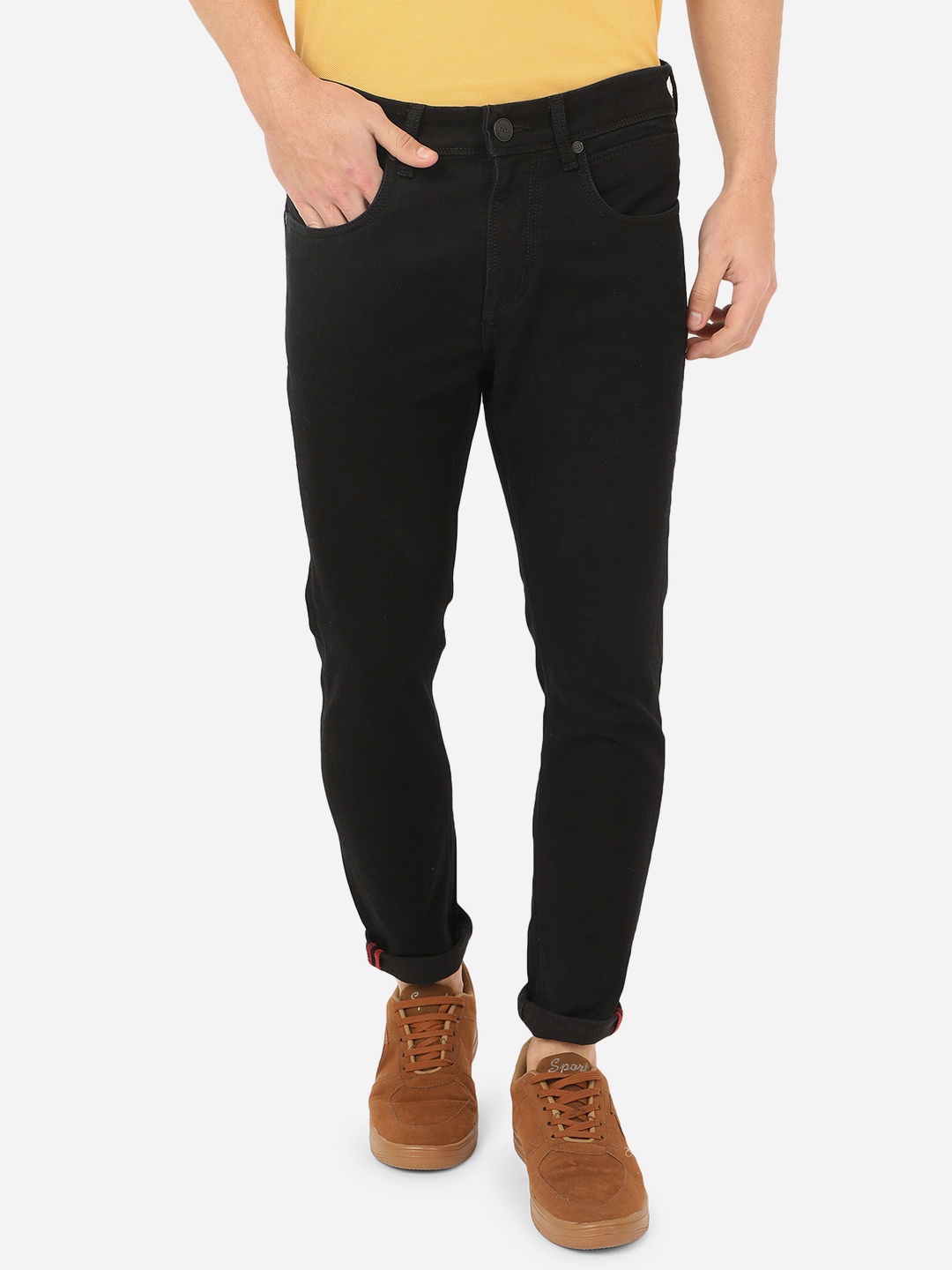 

JADE BLUE Men Black Slim Fit Stretchable Jeans