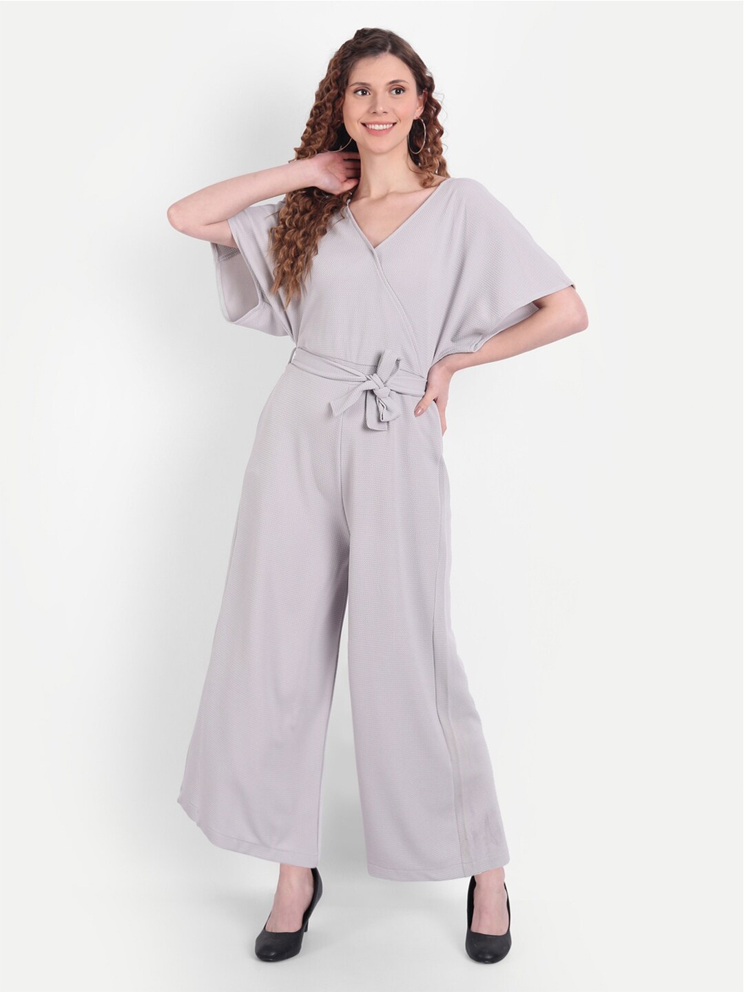 

BROADSTAR Grey Basic Jumpsuit