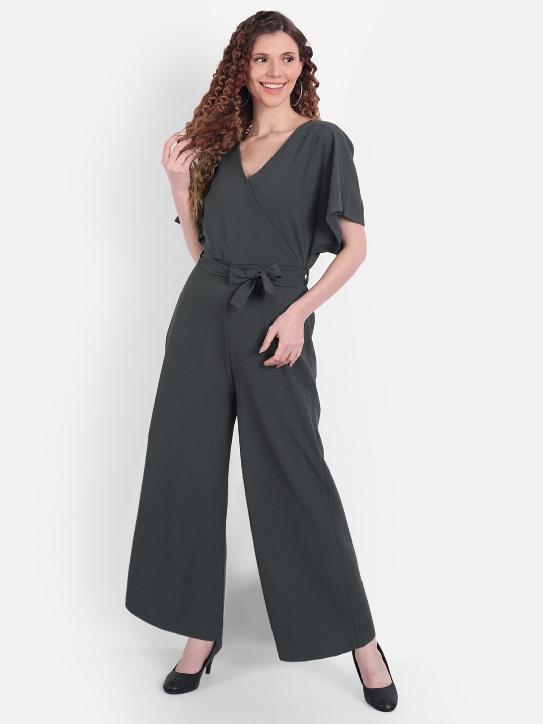 

BROADSTAR Olive Green Basic Jumpsuit