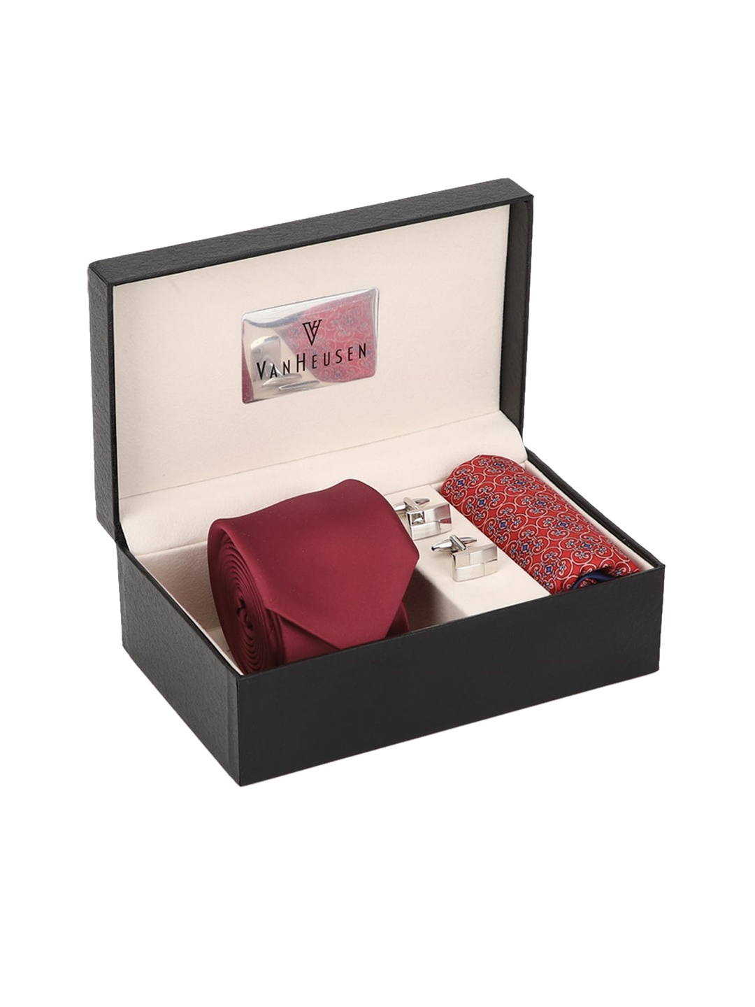 

Van Heusen Men Maroon Accessory Gift Set