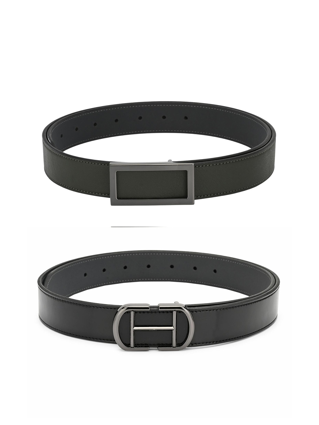 

Calvadoss Boys Green & Black Set Of 2 Belt