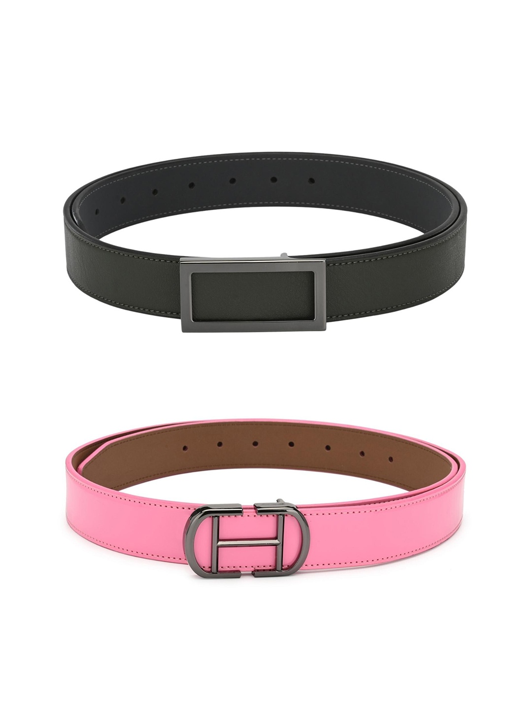 

Calvadoss Boys Set of 2 PU Belt, Green