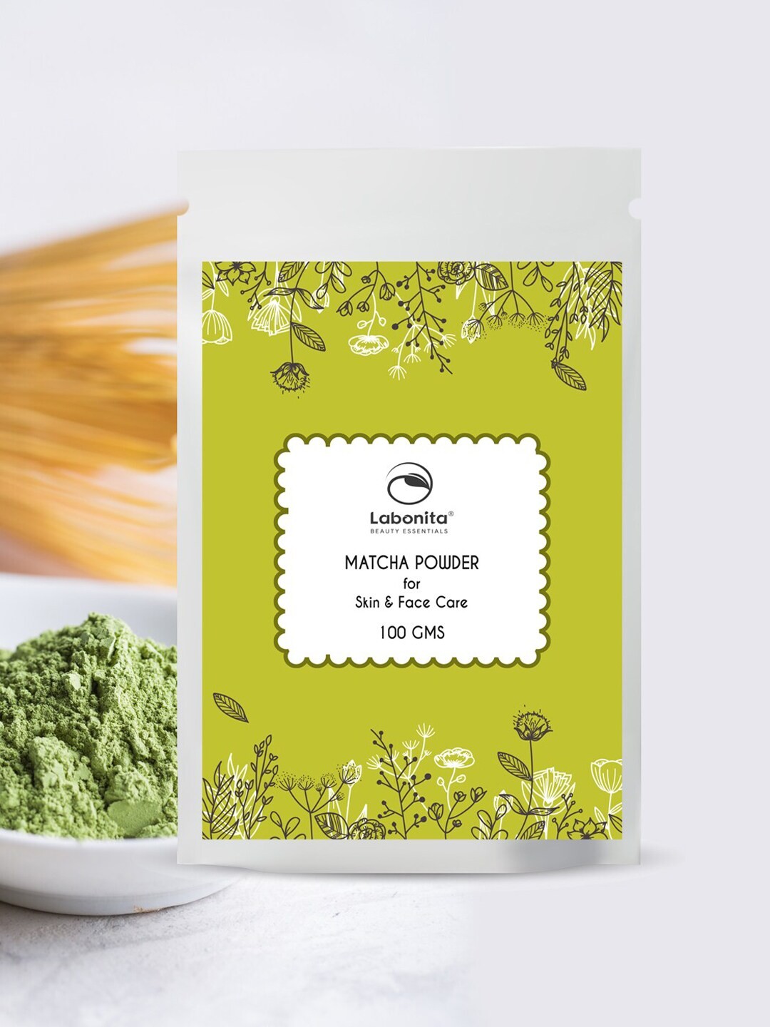 

Labonita Set of 3 Matcha Powder for Skin & Face Care - 100 g Each, Green