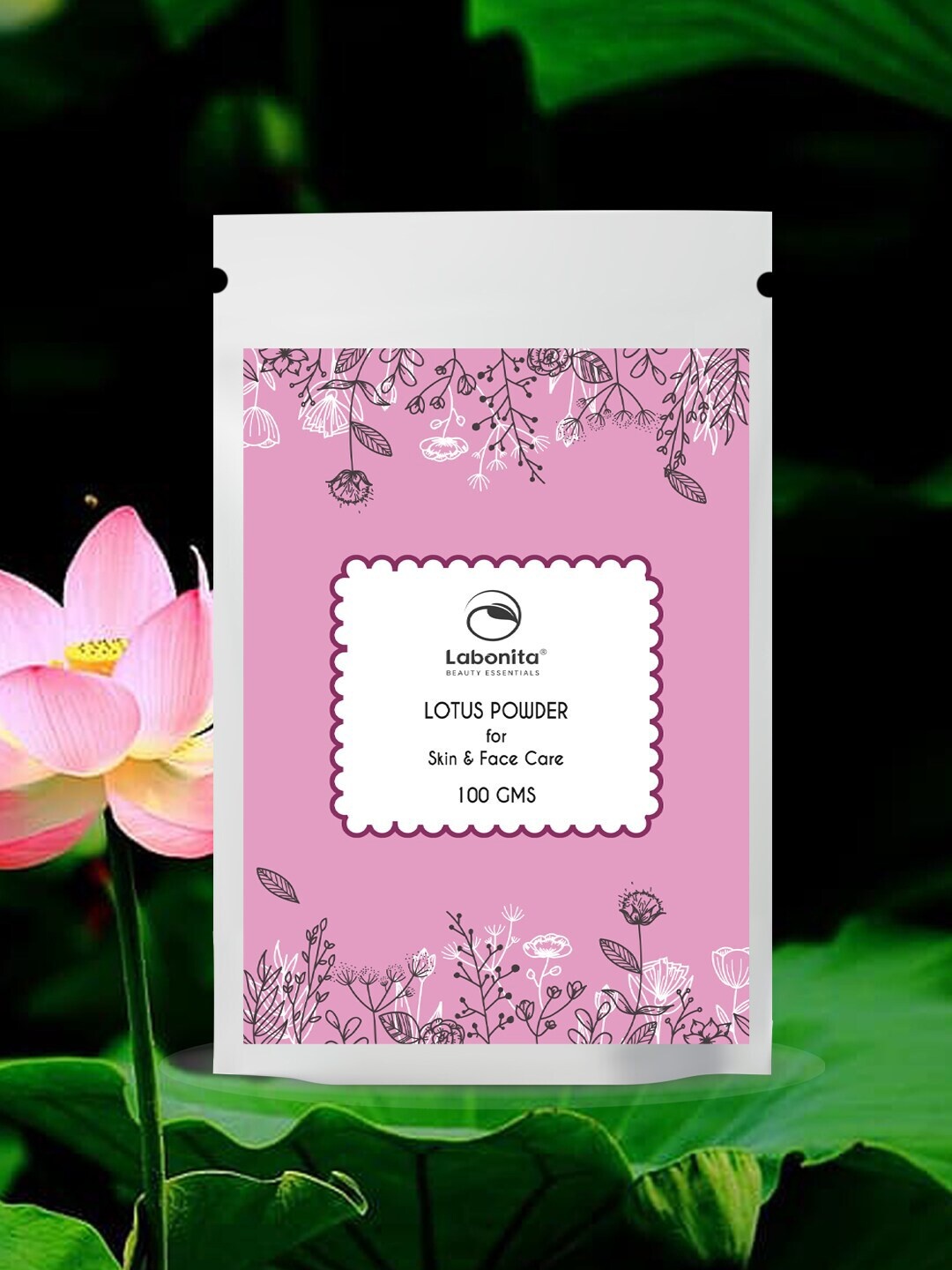 

Labonita Set of 3 Lotus Powder for Skin & Face Care - 100 g Each, Pink