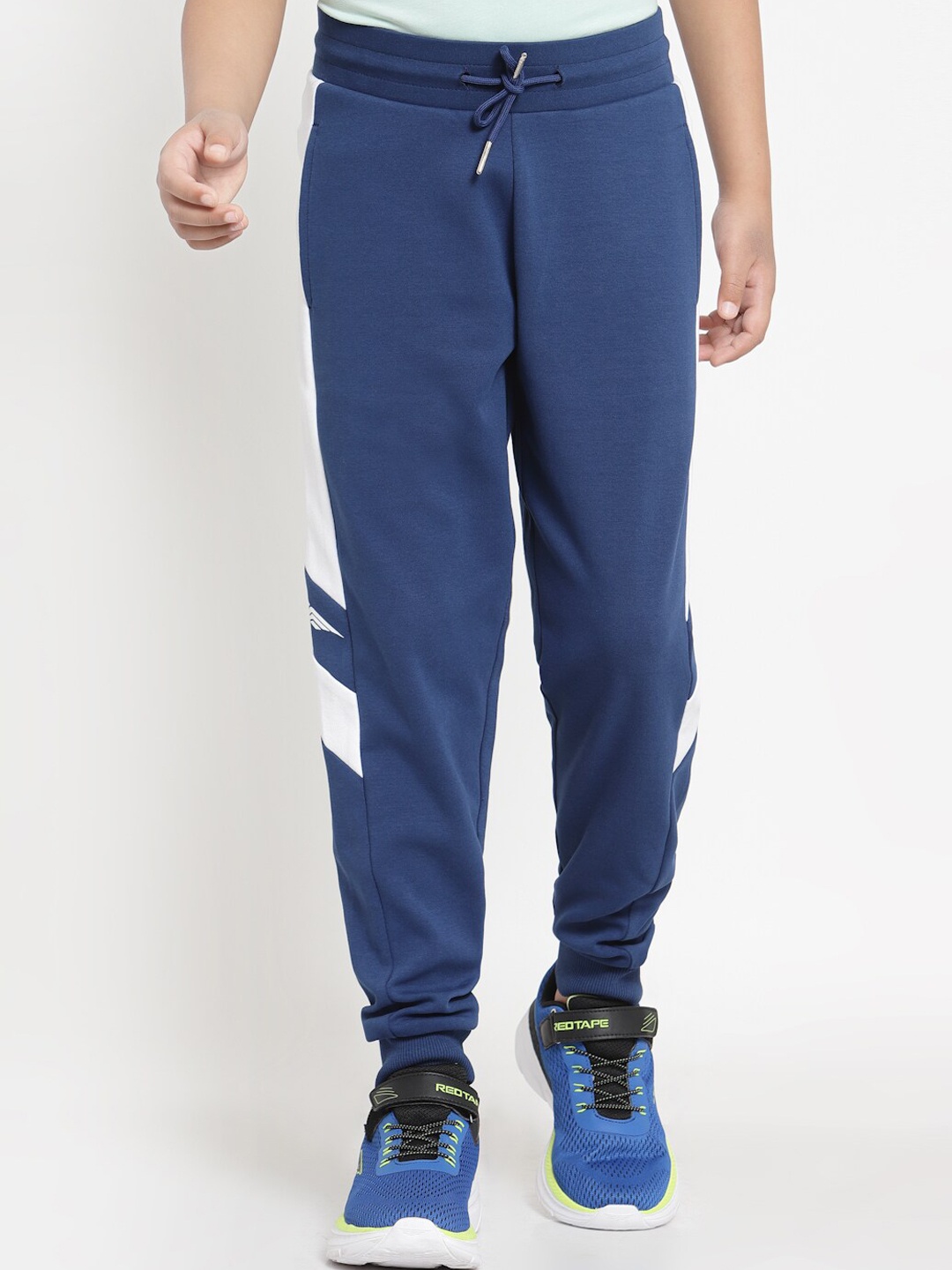 

Red Tape Boys Blue & White Colorblocked Joggers