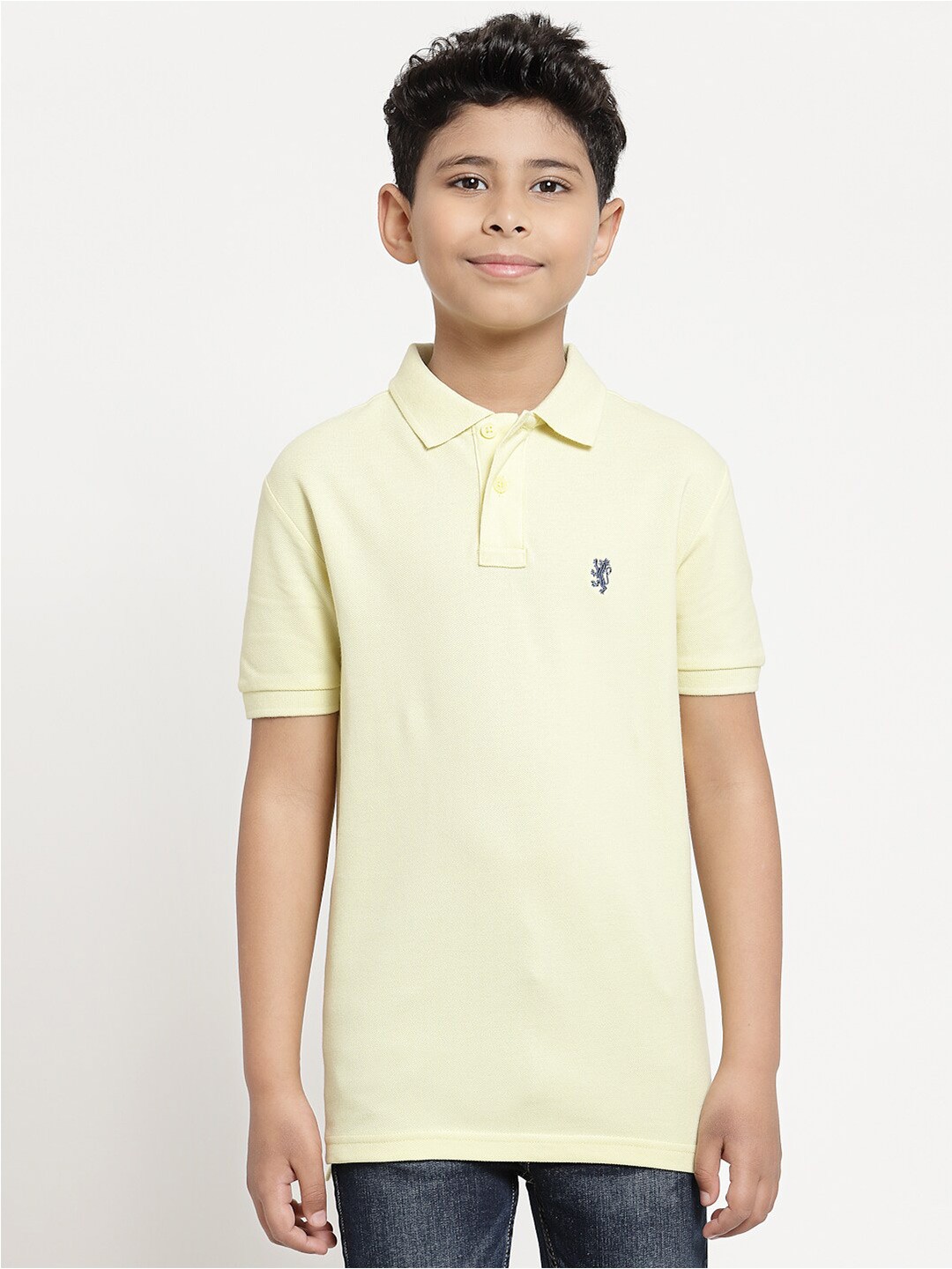 

Red Tape Boys Yellow Polo Collar Applique T-shirt