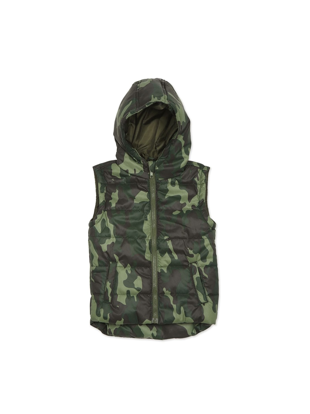

Donuts Boys Green Camouflage Padded Jacket