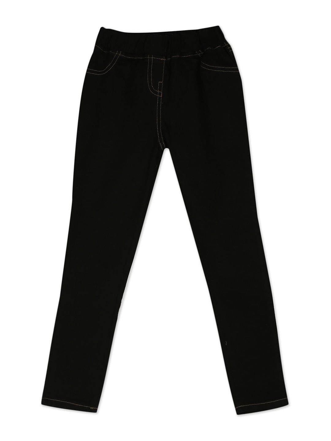 

Cherokee Girls Black Solid Jeggings