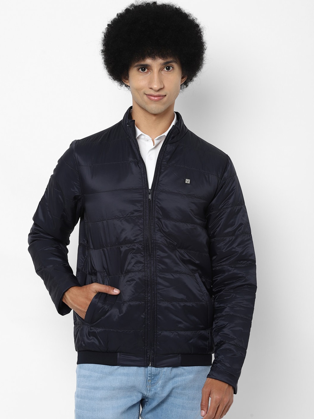 

Allen Solly Men Navy Blue Puffer Jacket