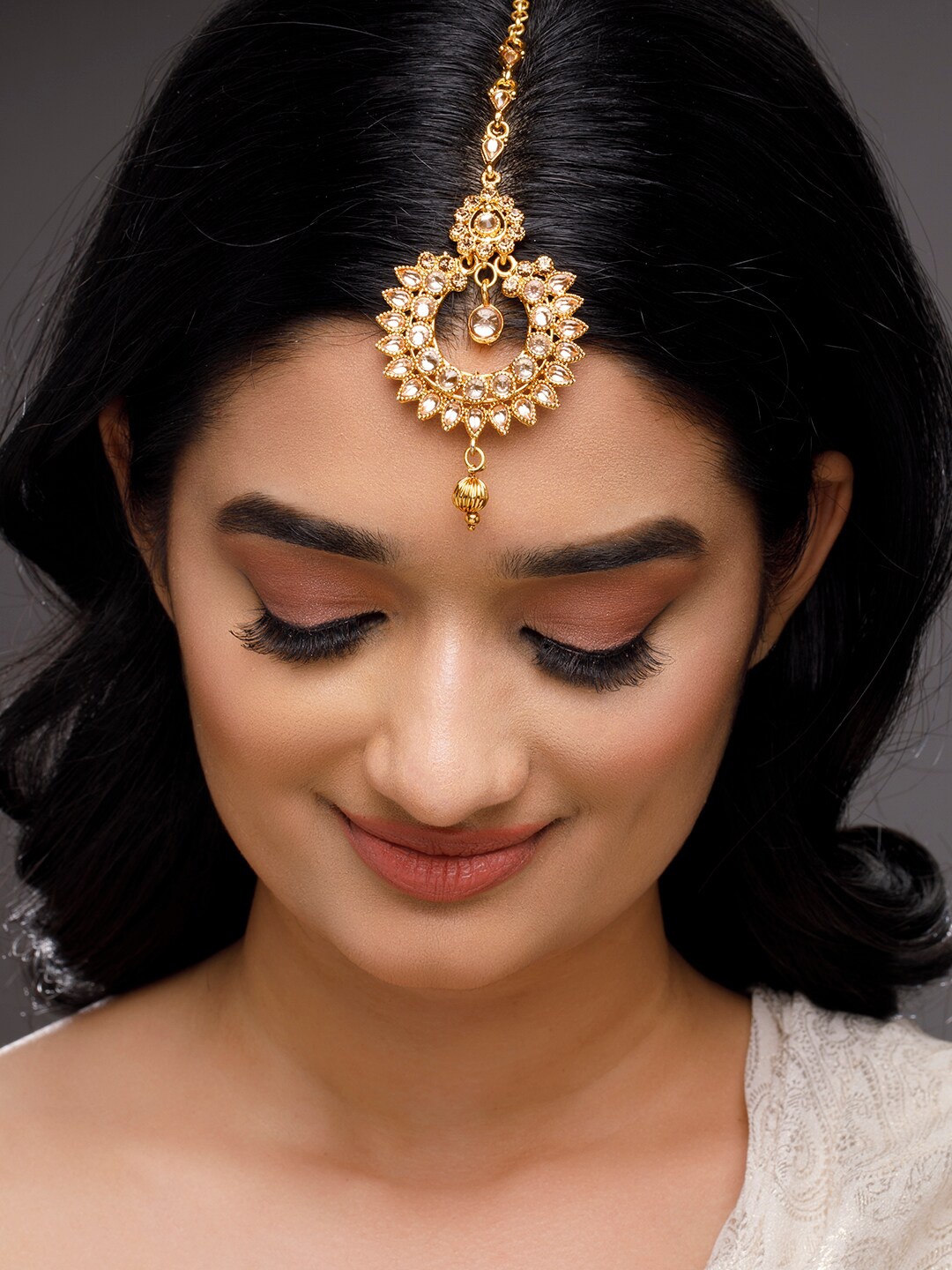 

Anouk Gold Plated Head Maang Tikka