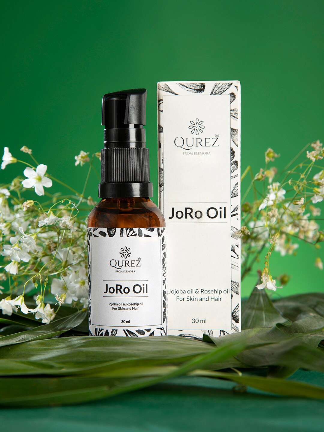 

QUREZ Jojoba & Rosehip JoRo Oil for Skin & Hair - 30 ml, White