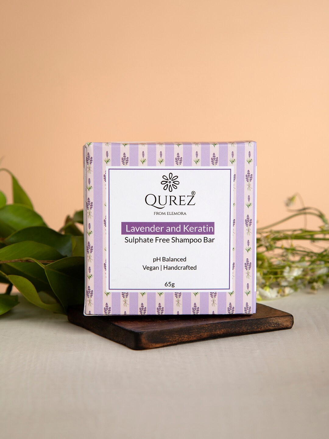 

QUREZ Lavender & Keratin Sulphate Free Shampoo Bar - 65 g