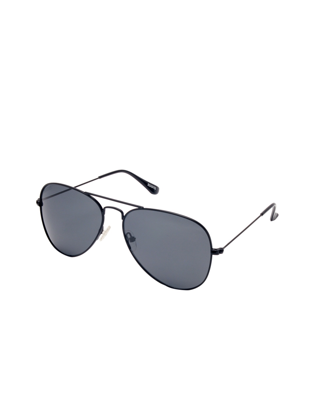 

Roadies Unisex Black Lens & Black Aviator Sunglasses with Polarised Lens