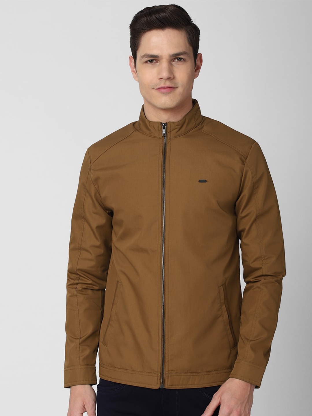

Peter England Casuals Men Khaki Tailored Jacket