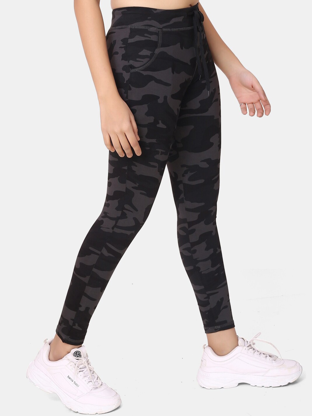 

ZRI Grey & Black Camouflage Track Pants