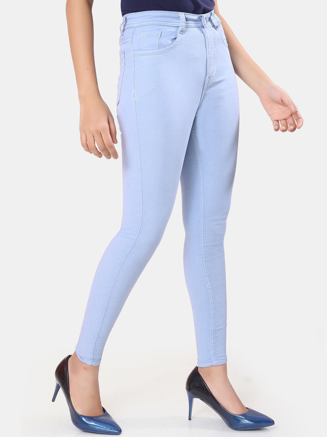 

ZRI Women Blue Skinny Fit High-Rise Stretchable Jeans
