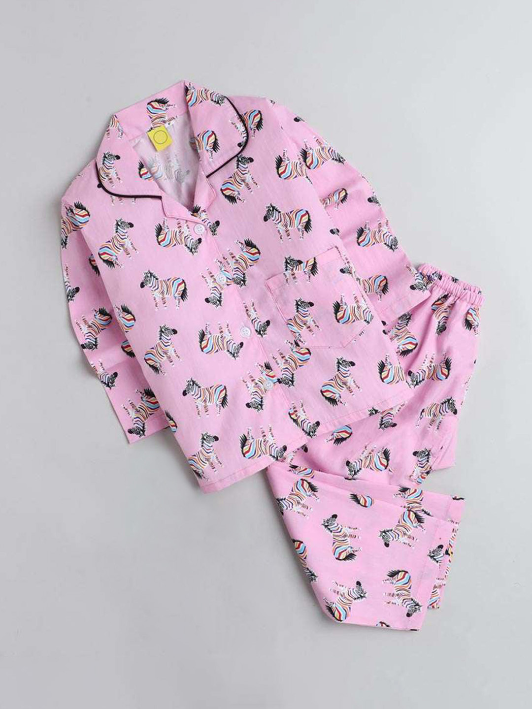 

The Magic Wand Unisex Kids Pink Printed Night suit