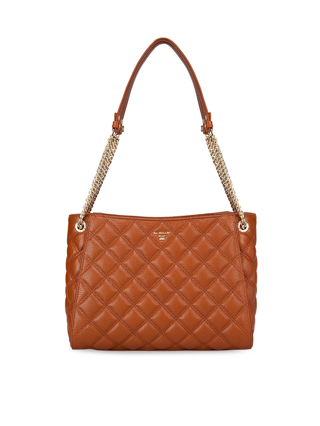 

Da Milano Orange Leather Shoulder Bag