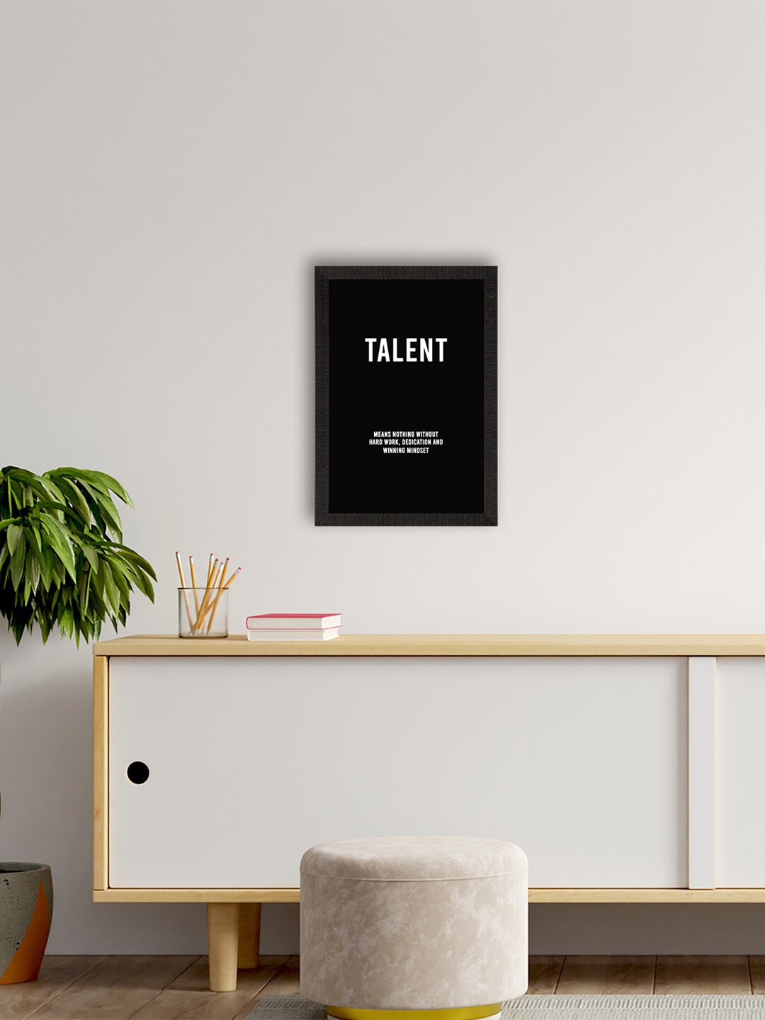 

eCraftIndia Black & White Motivational Quote Art UV Wall Art Painting