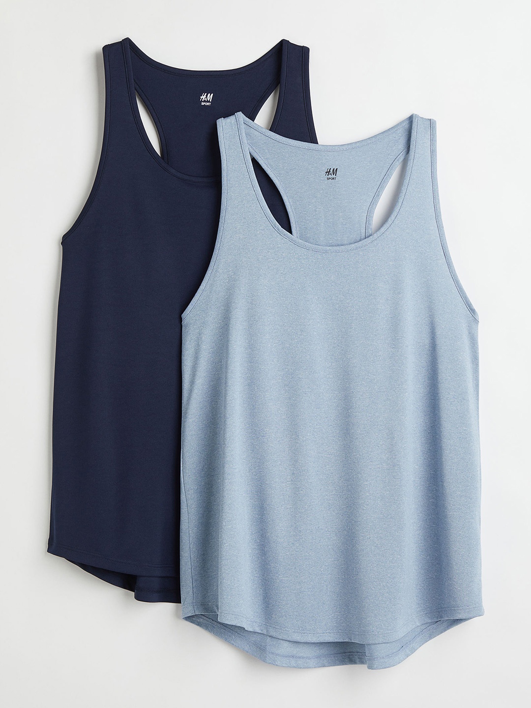 

H&M Women Blue 2-Pack Sports Vest Tops