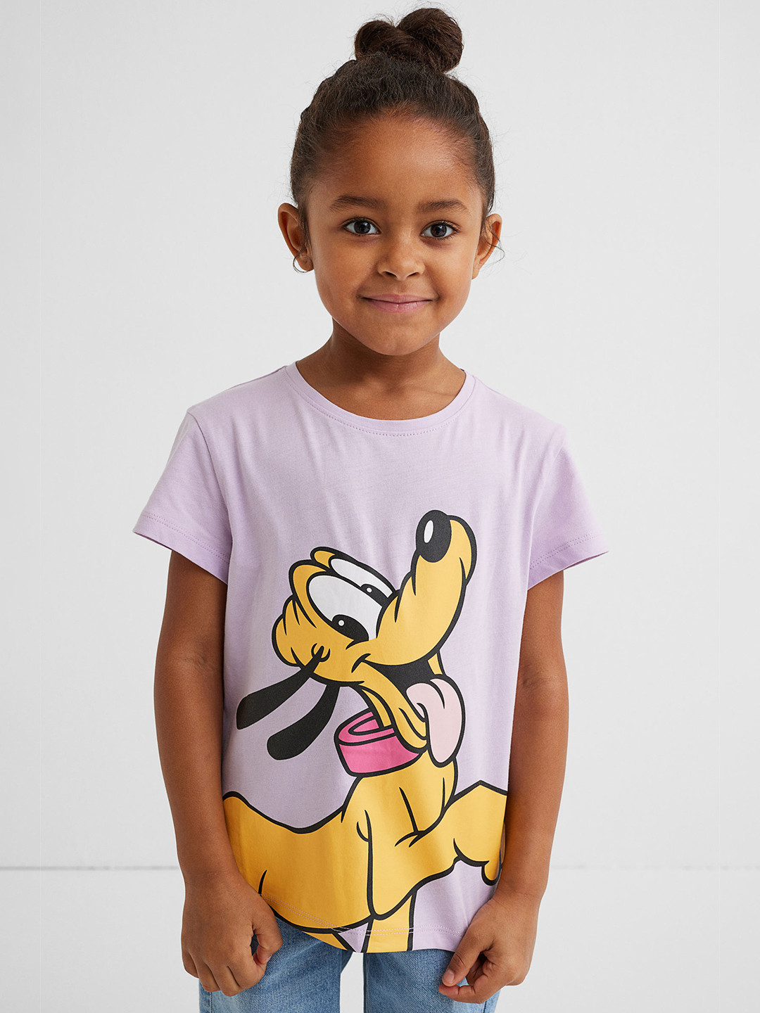 

H&M Girls Purple 3-pack Printed Jersey Tops