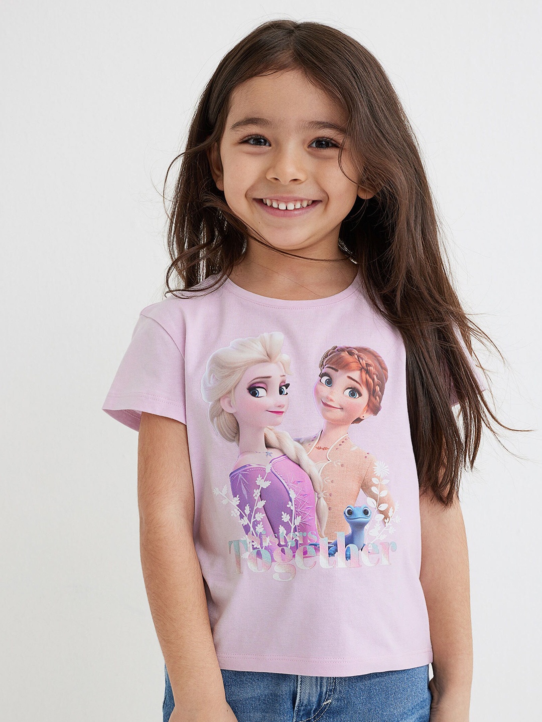 

H&M Girls Blue & Pink 3-Pack Printed Jersey Tops