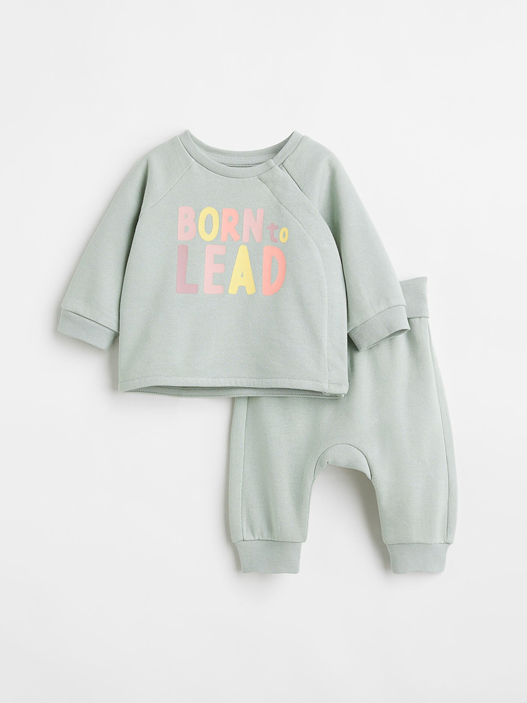 

H&M Girls Green 2-Piece Cotton Set