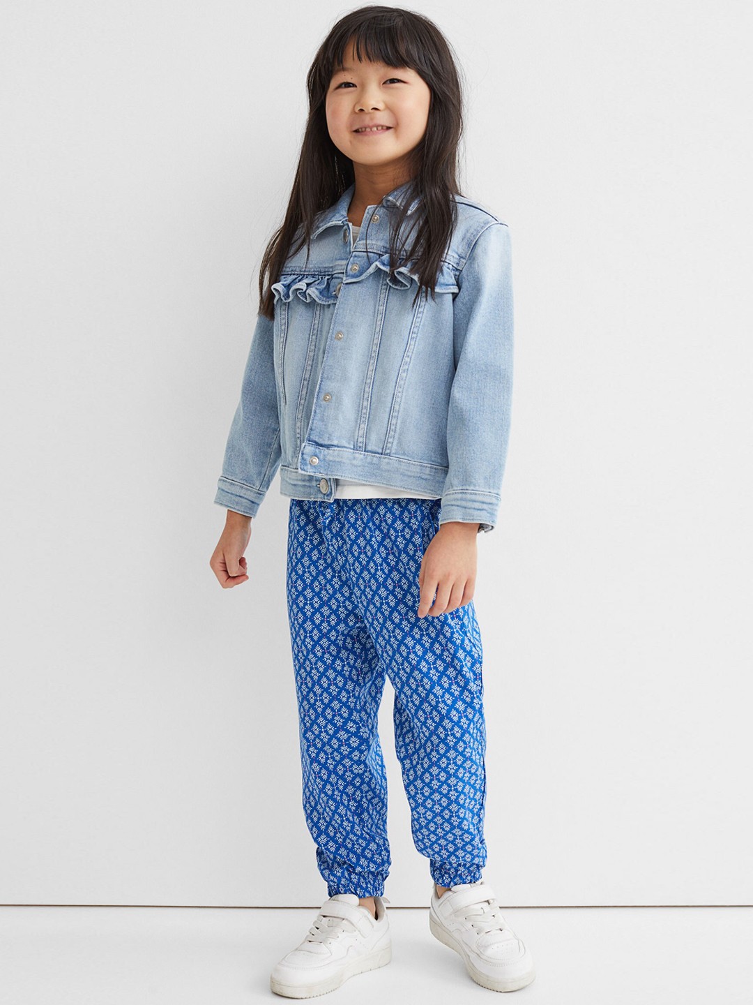 

H&M Girls Blue Woven Joggers