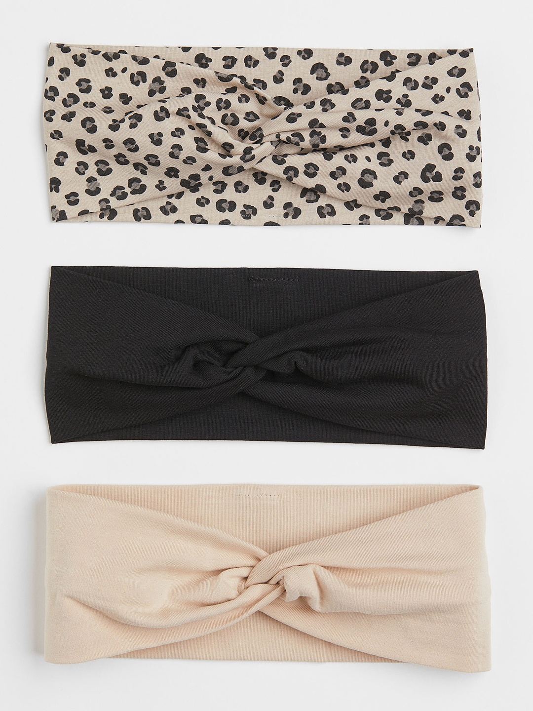 

H&M Girls Black & Beige 3-Pack Hairbands