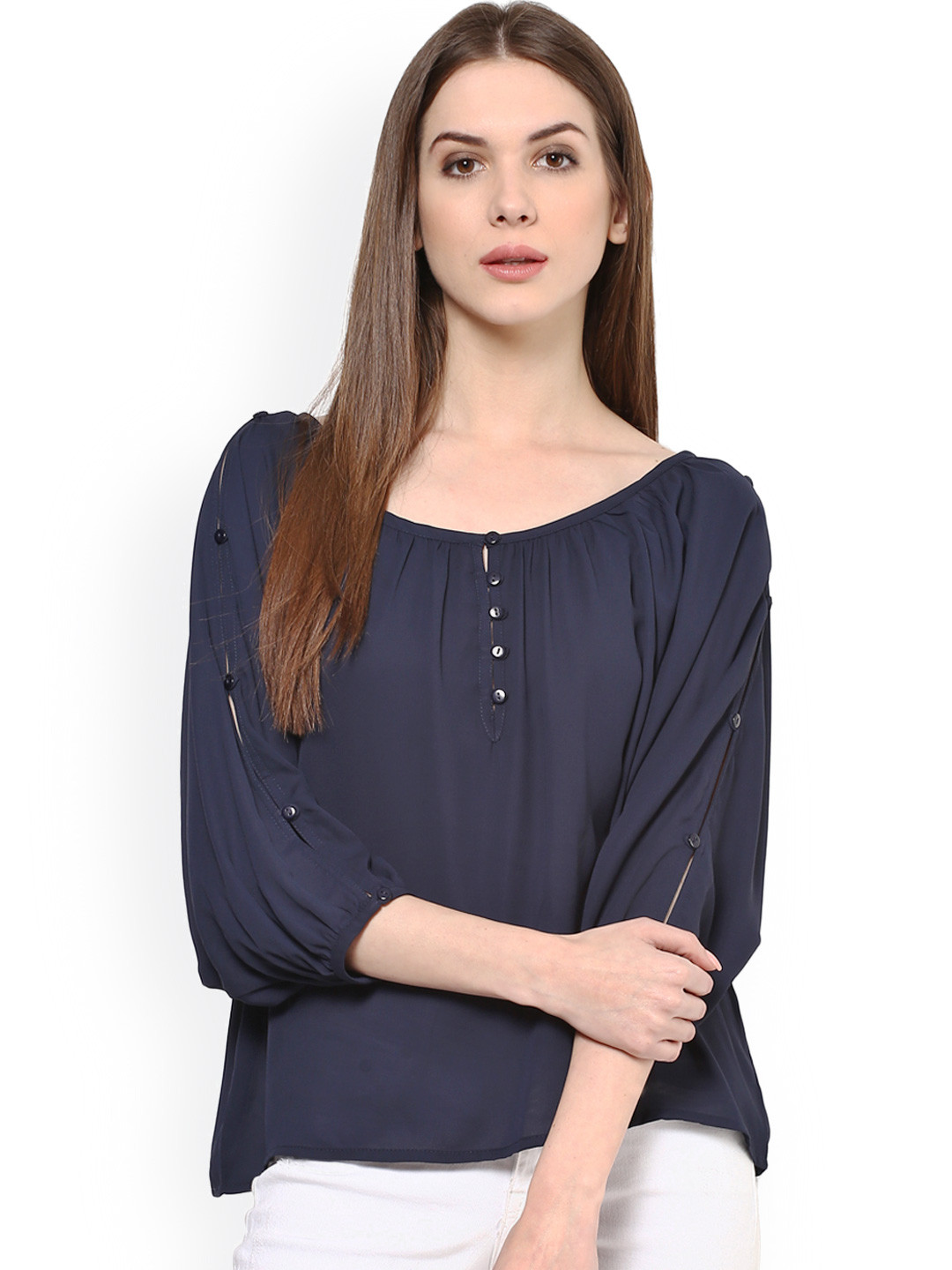 

Harpa Navy Top, Navy blue