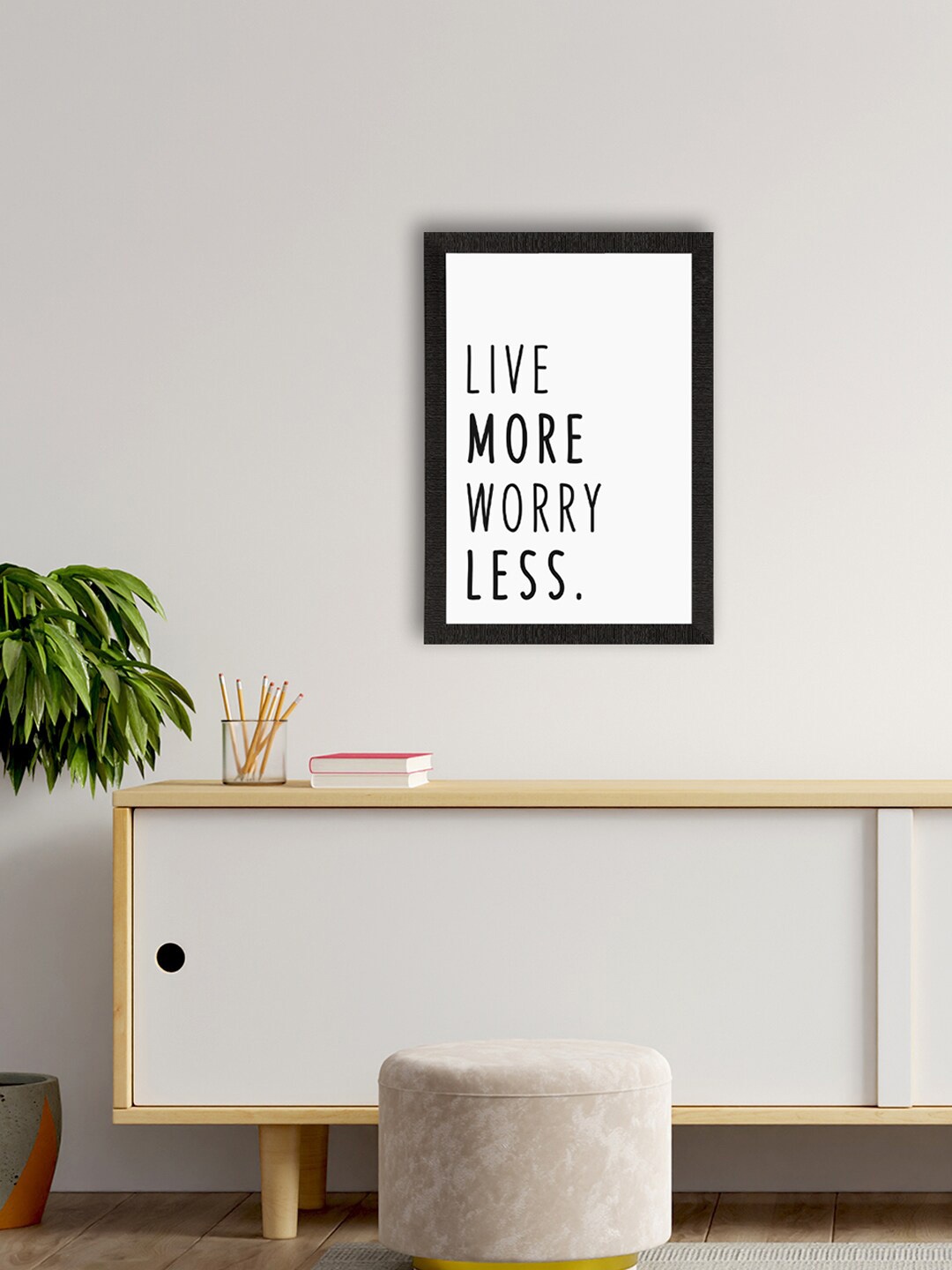 eCraftIndia Black & White Motivational Quote Wall Art