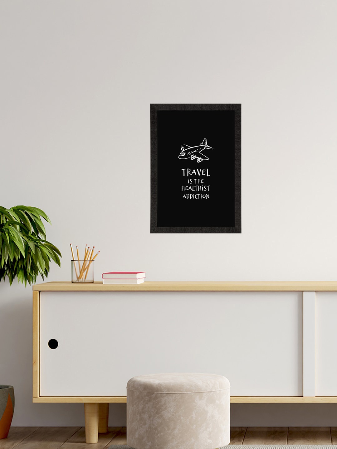 

eCraftIndia Black & White Motivational Quotes Printed Framed Wall Art