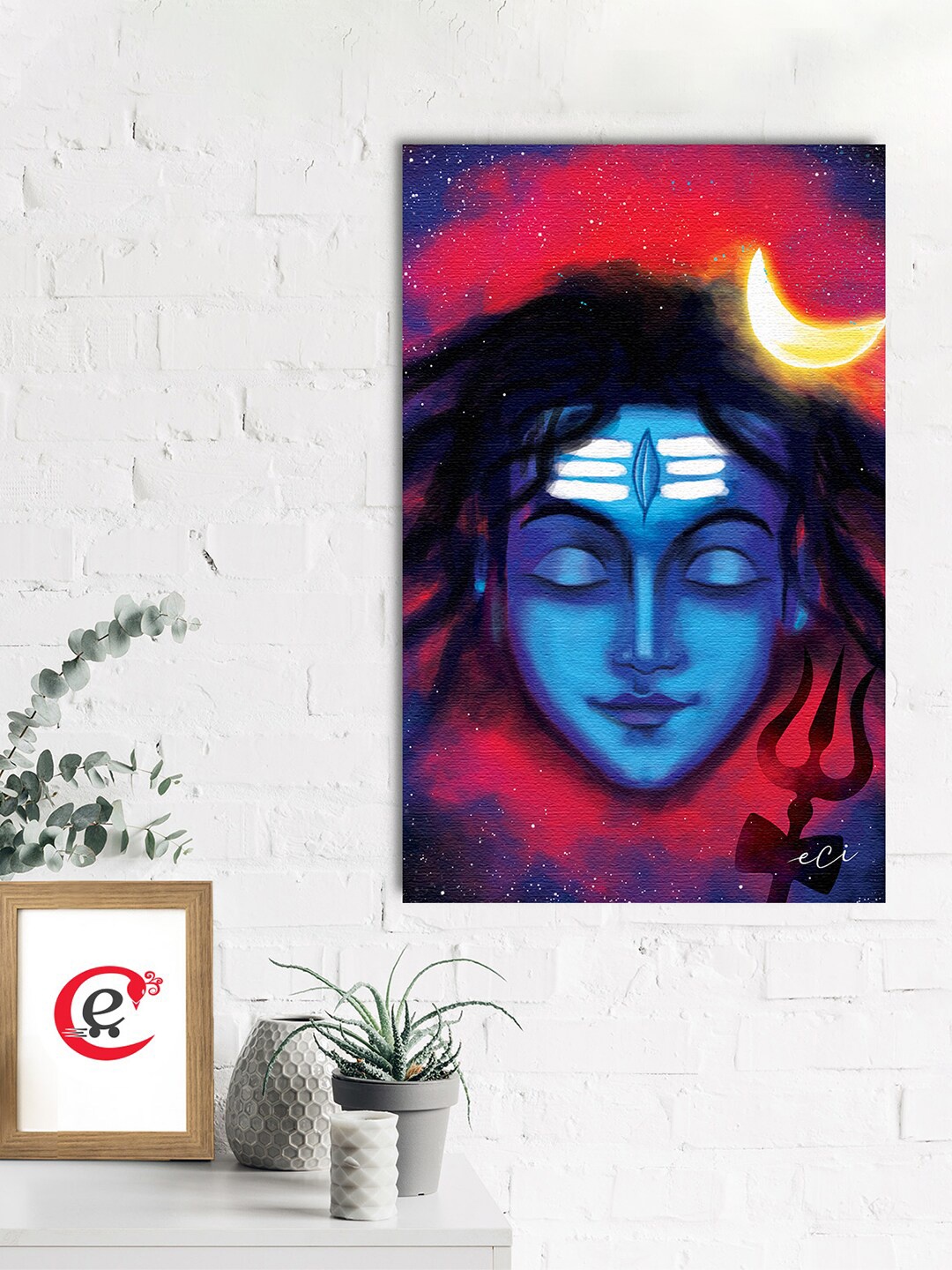 

eCraftIndia MultiColour Canvas Printed Wall Painting, Multi