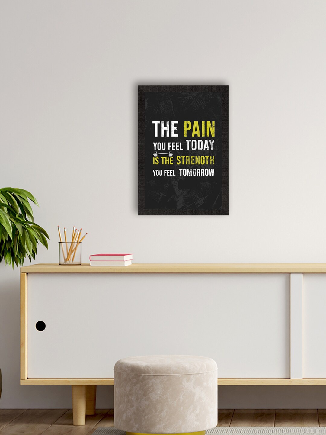 

eCraftIndia Black Motivational Quote Wall Painting