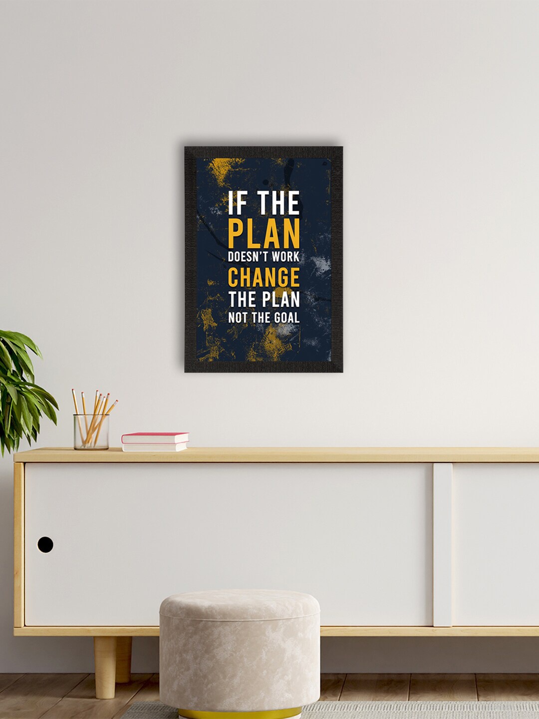 

eCraftIndia Black & White Motivational Quote Painting Wall Art