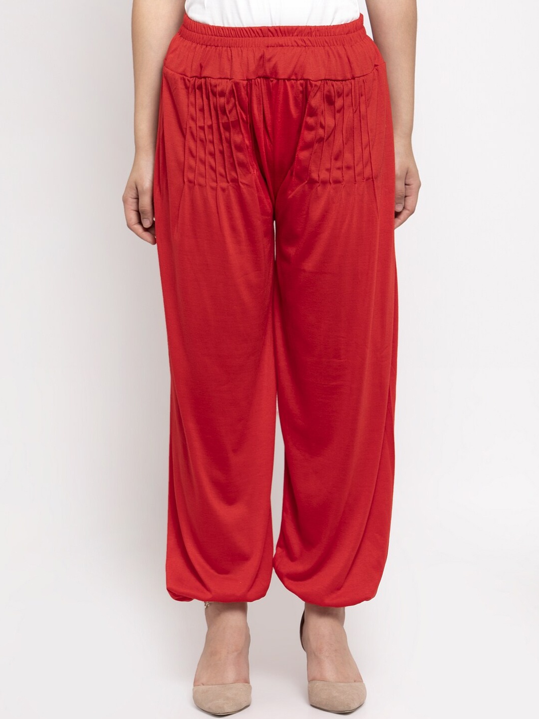 

GRACIT Women Red Loose Fit Harem Pant