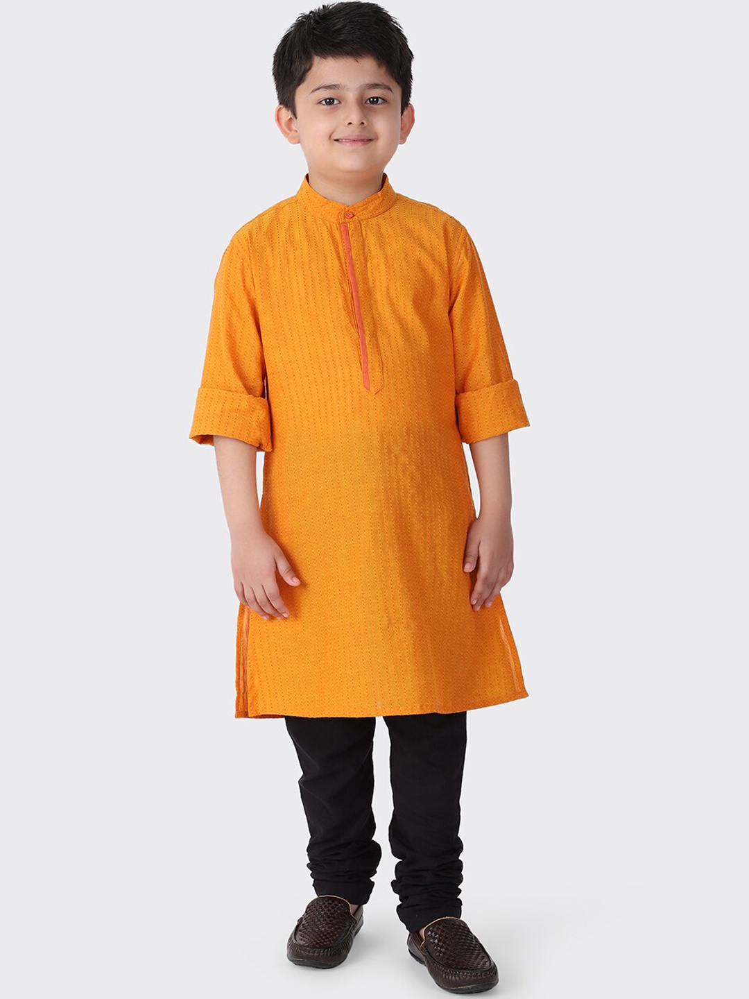 

Fabindia Boys Yellow Kurta