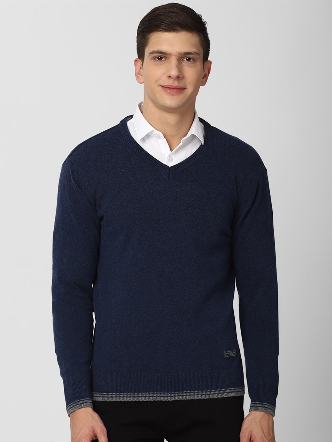 

Peter England Casuals Men Navy Blue Pullover