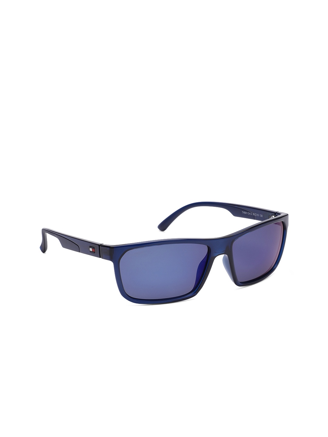 

Tommy Hilfiger Men Blue Lens & Blue Wayfarer Sunglasses with UV Protected Lens - 841 C4 S