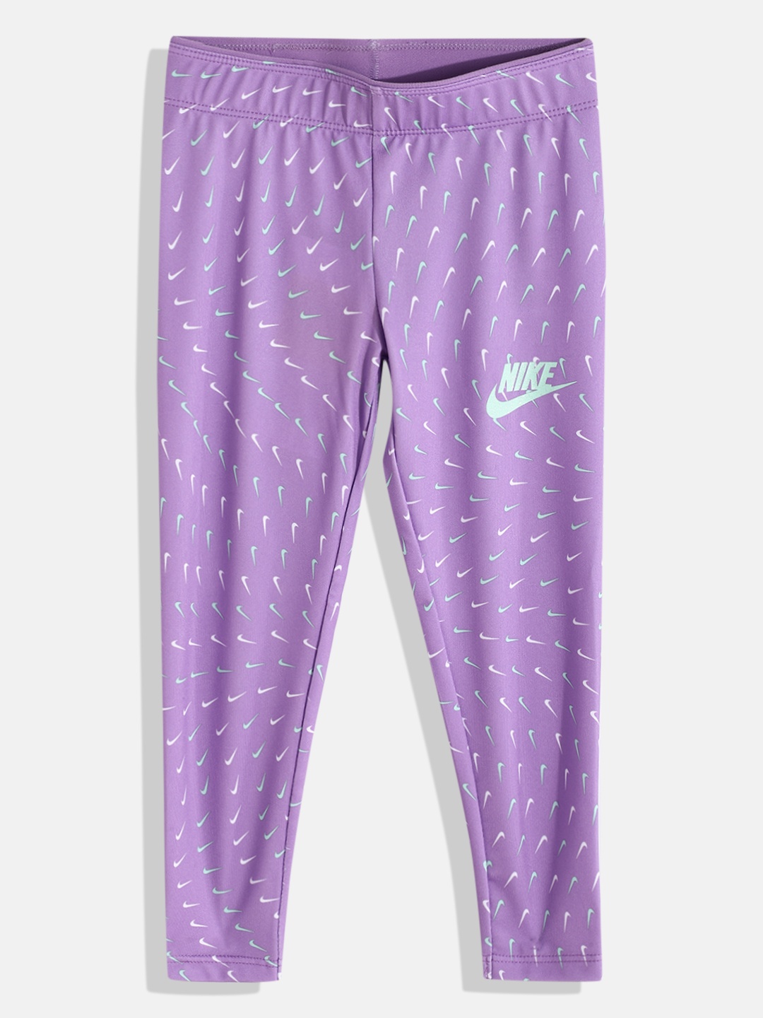 

Nike Girls Lavender Brand Logo Printed NKG Sport Essentials AOP LEGG Tights