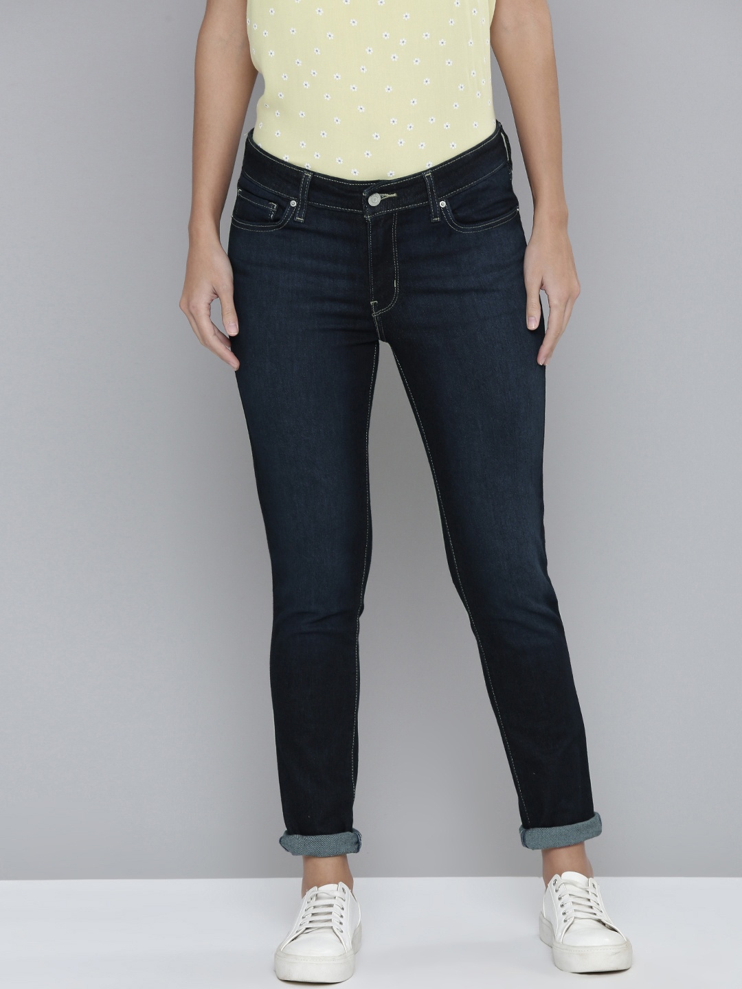 

Levis Women Navy Blue Skinny Fit Stretchable Jeans